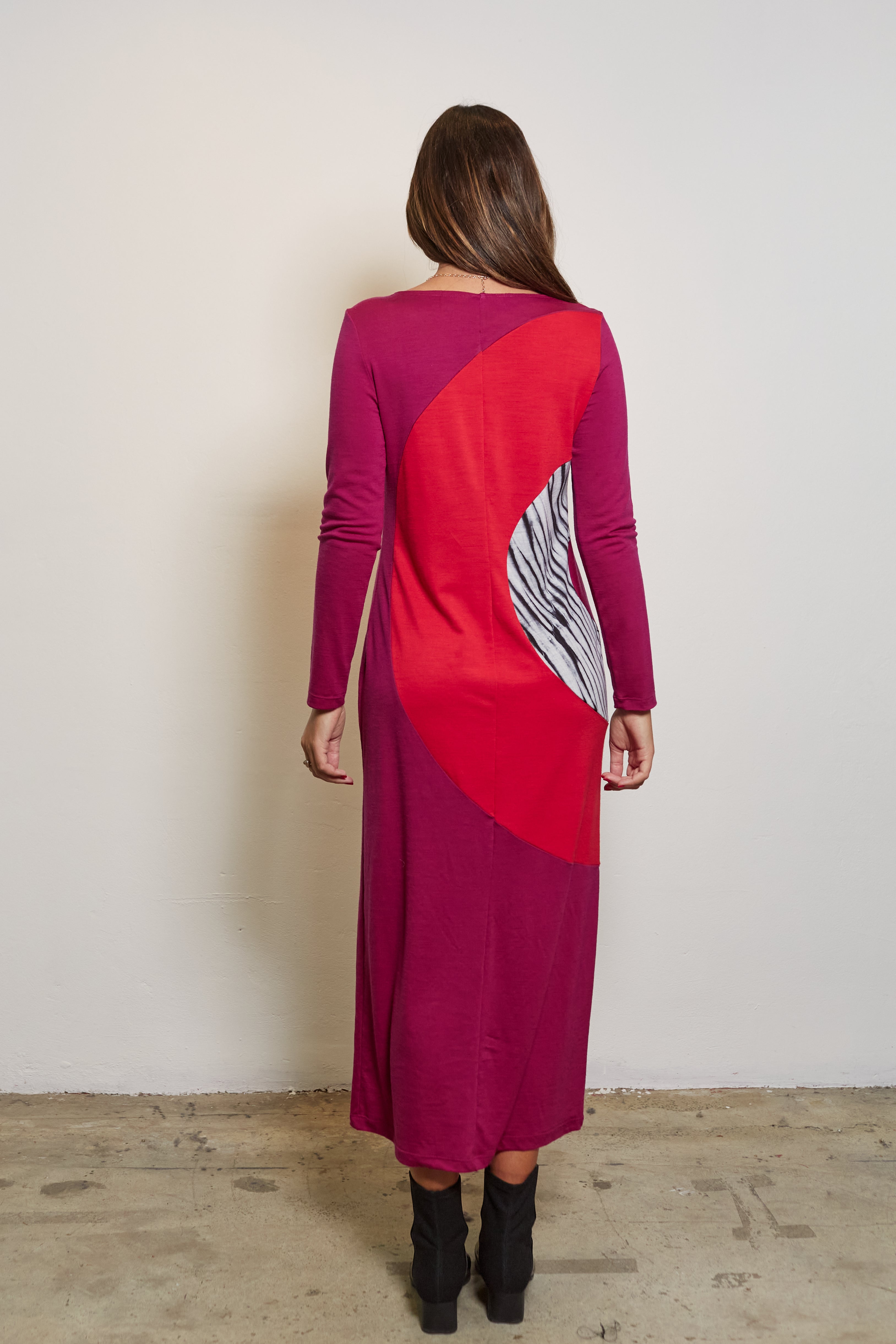 SYLVIA RILEY Cirq Merino Jersey Dress