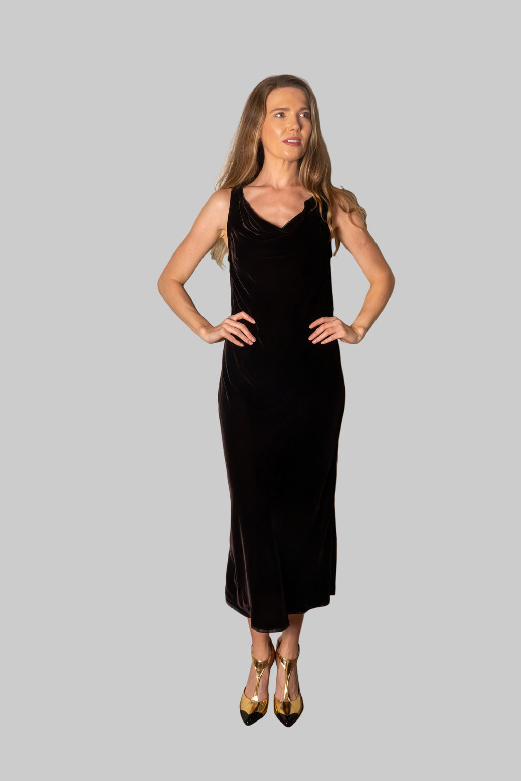Clarabelle Velvet Dress