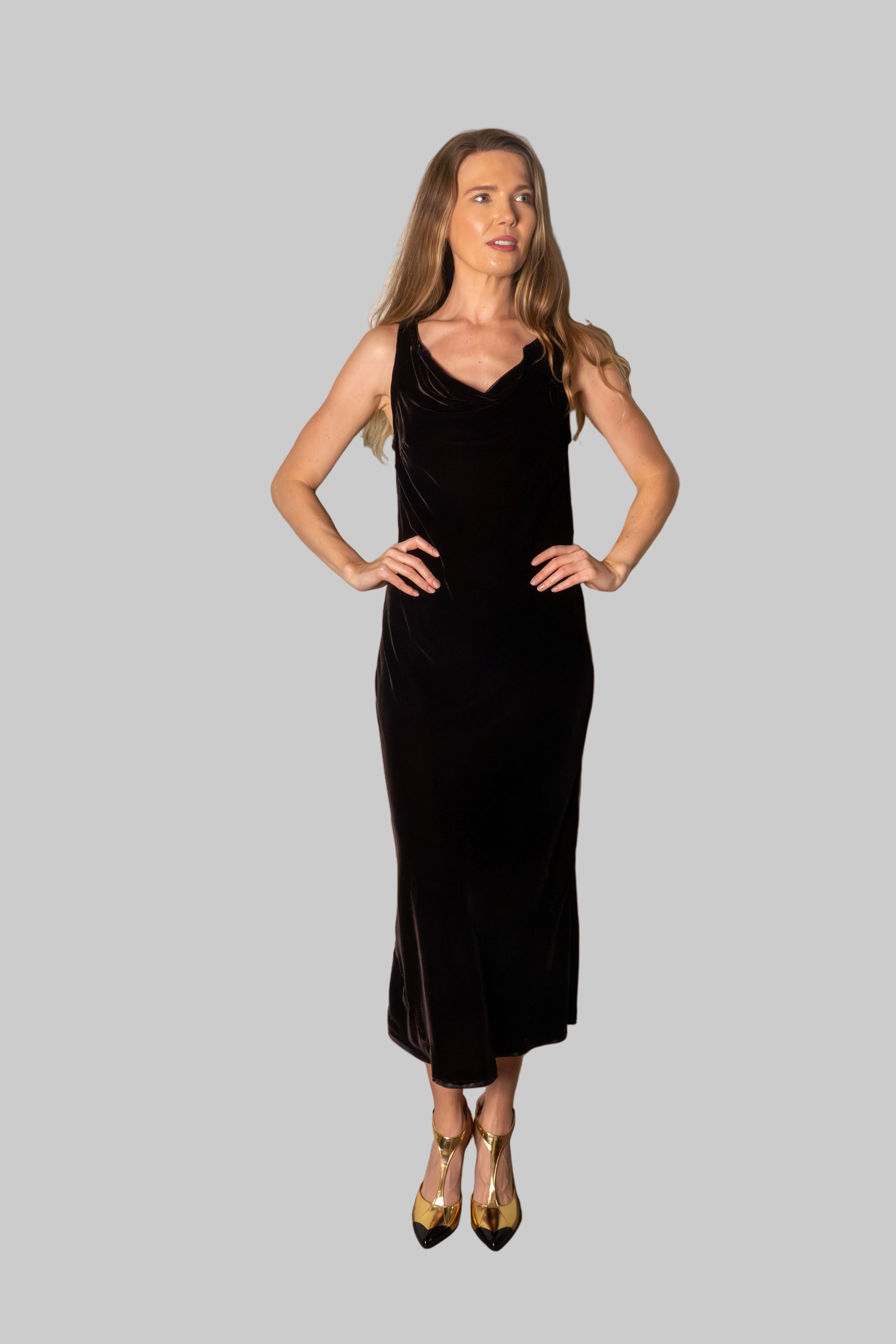 Clarabelle Velvet Dress