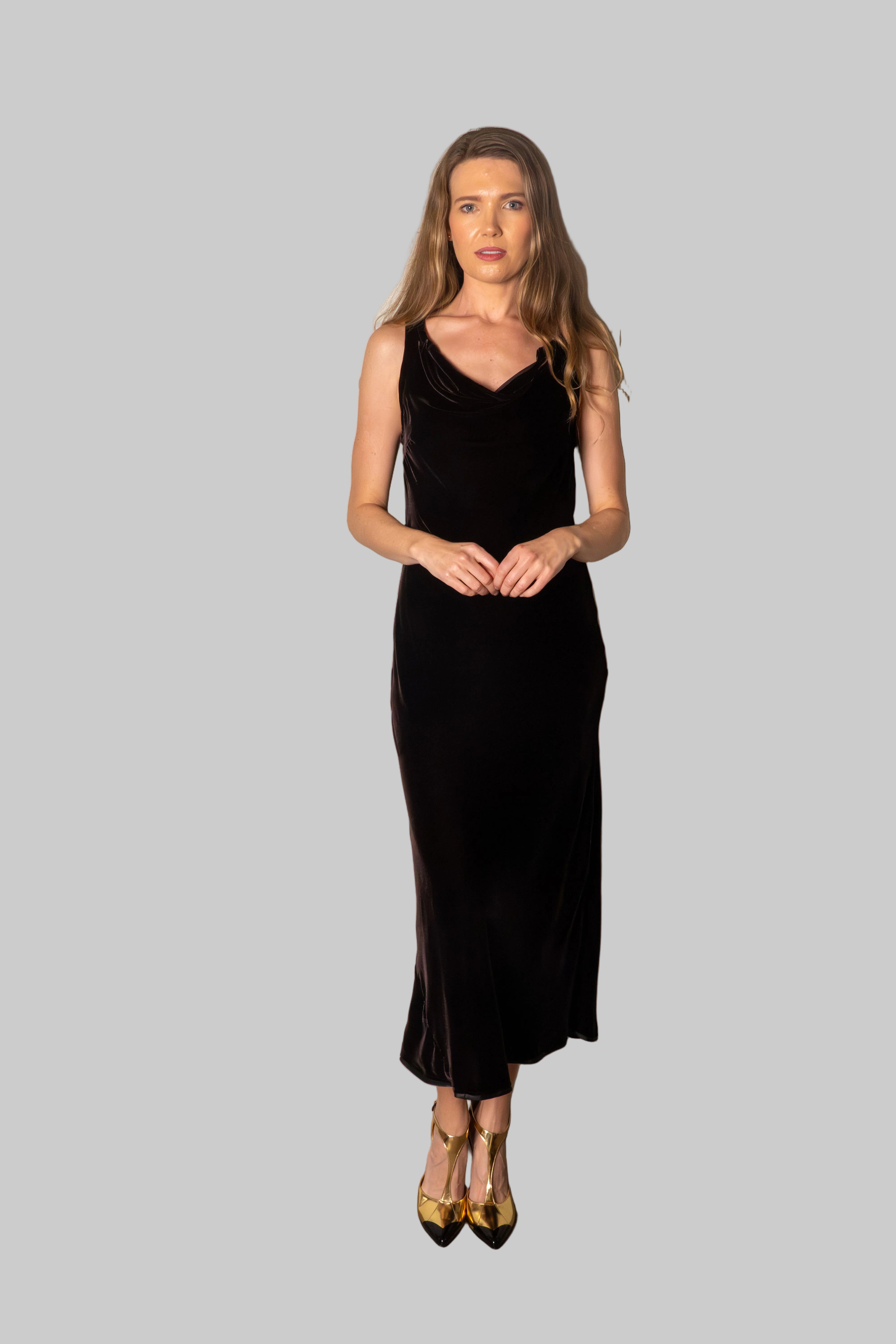 Clarabelle Velvet Dress