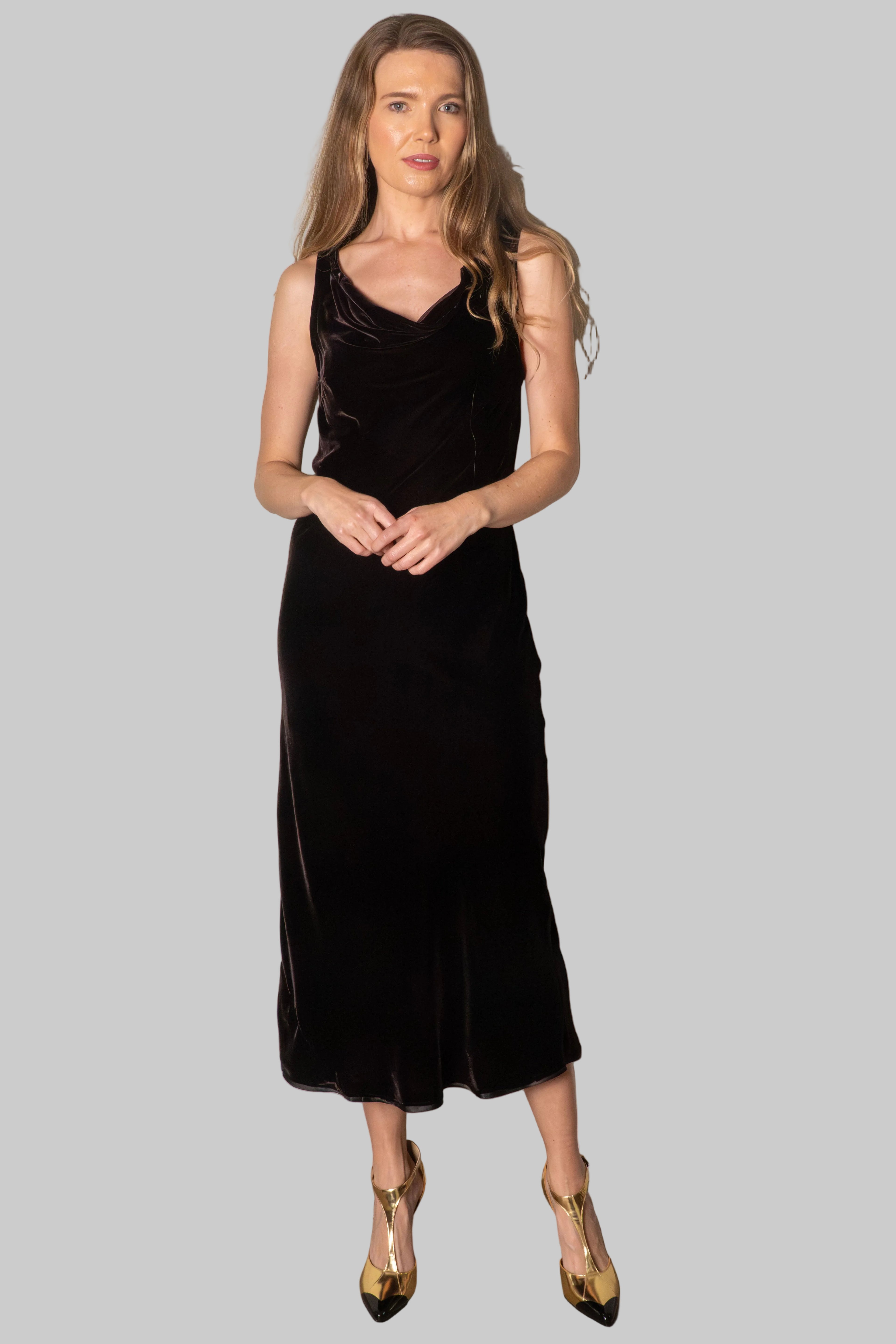 Clarabelle Velvet Dress