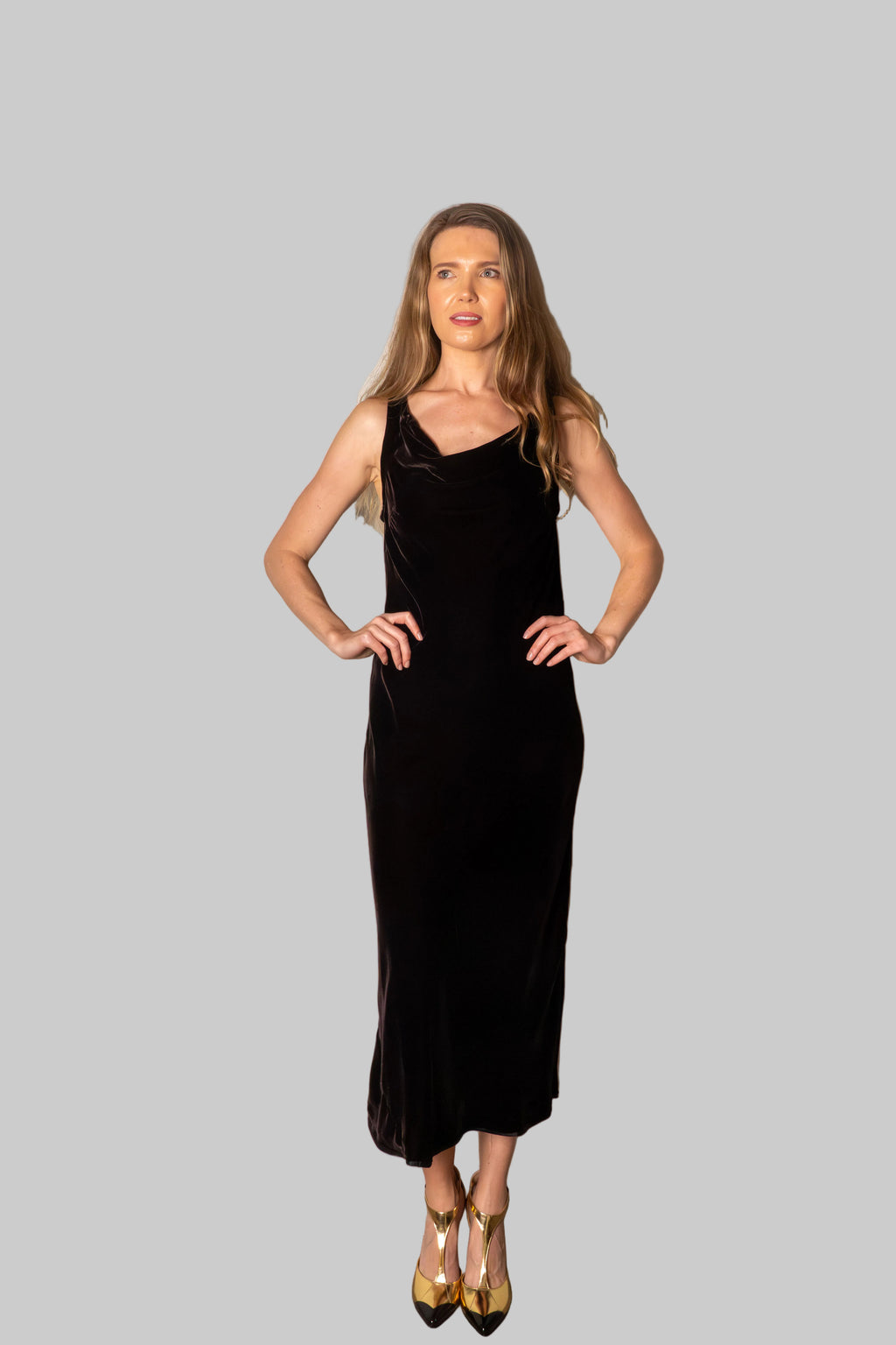 Clarabelle Velvet Dress