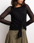 Tokyo mesh sleeve top