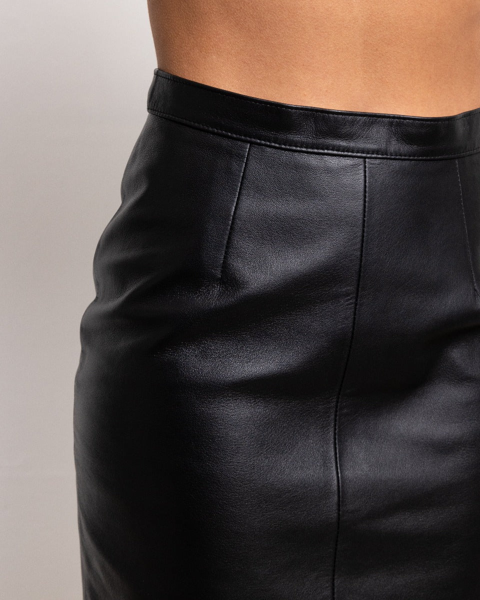 Leather Pencil Skirt