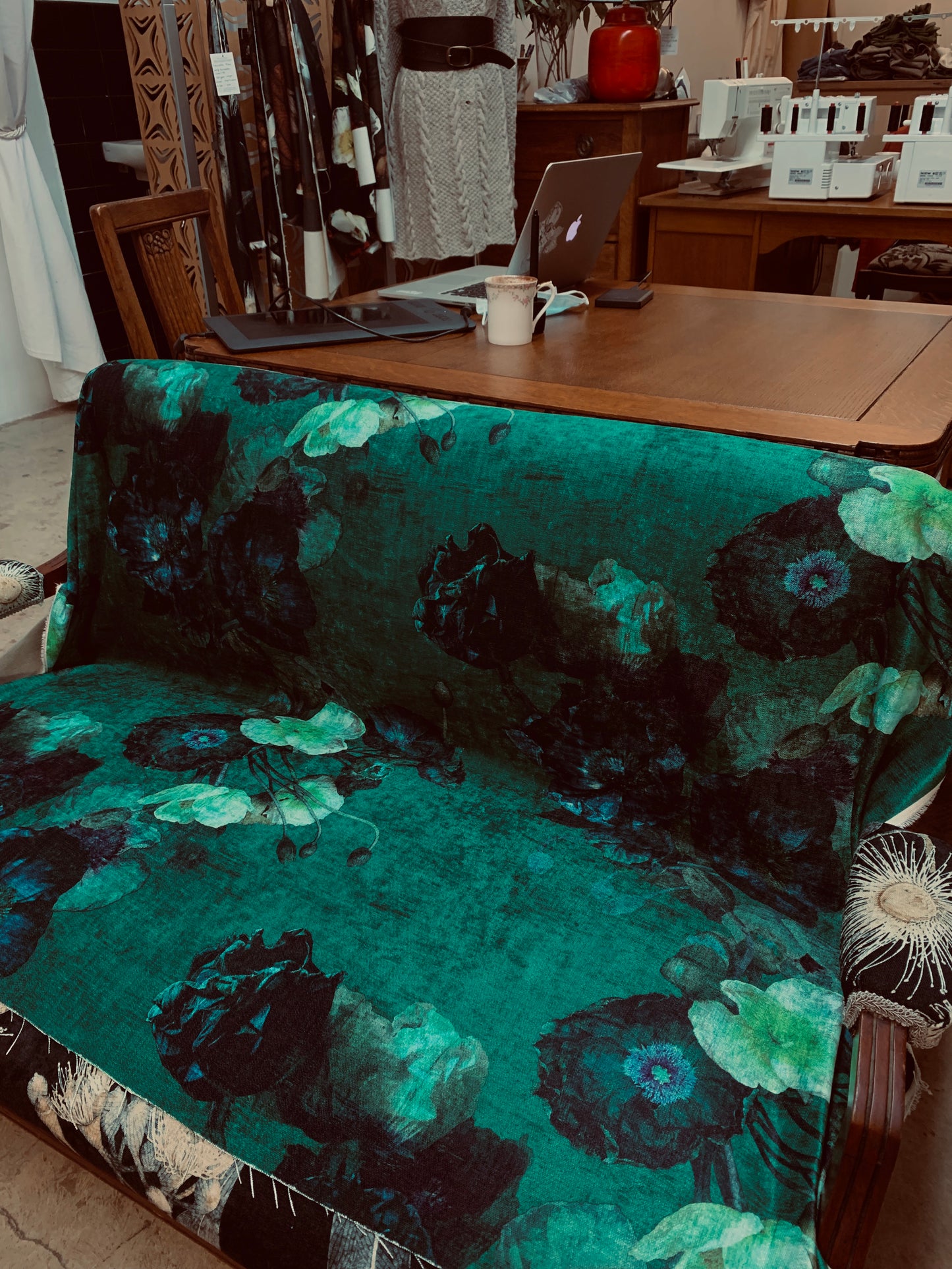 MS CHIEF DESIGNS Bed of Jade in Chenille
