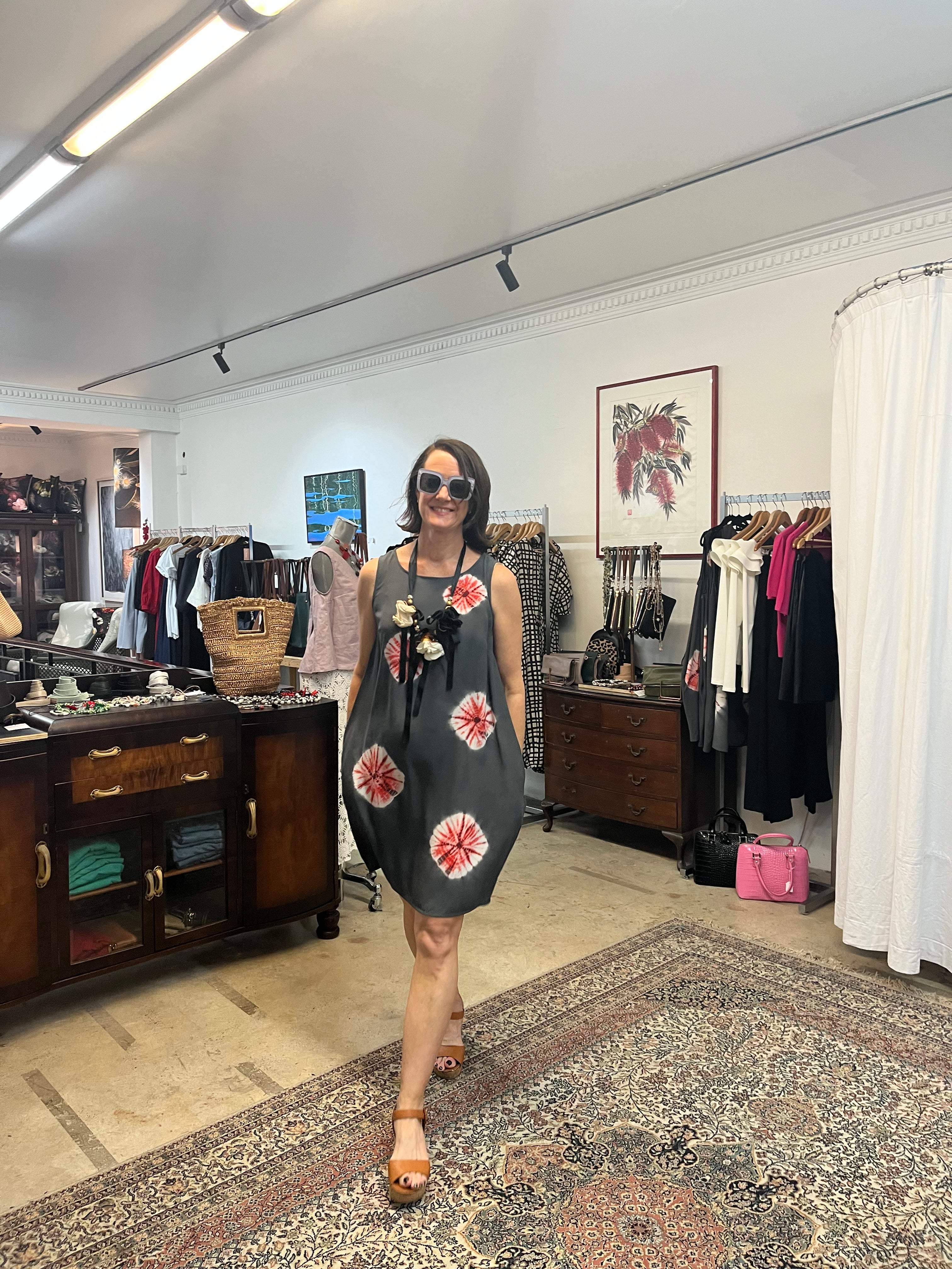 SYLVIA RILEY Rhombus Dress