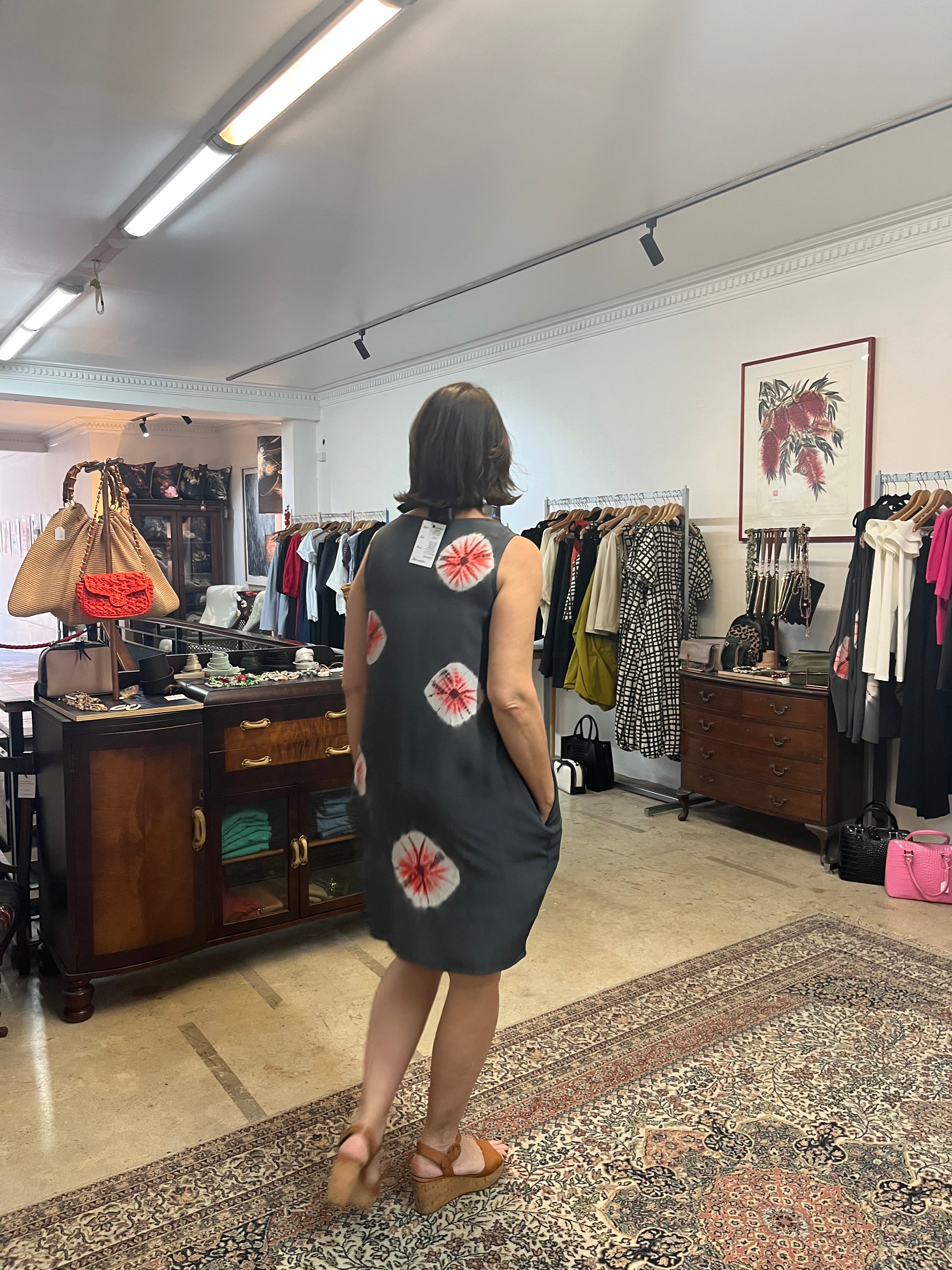 SYLVIA RILEY Rhombus Dress