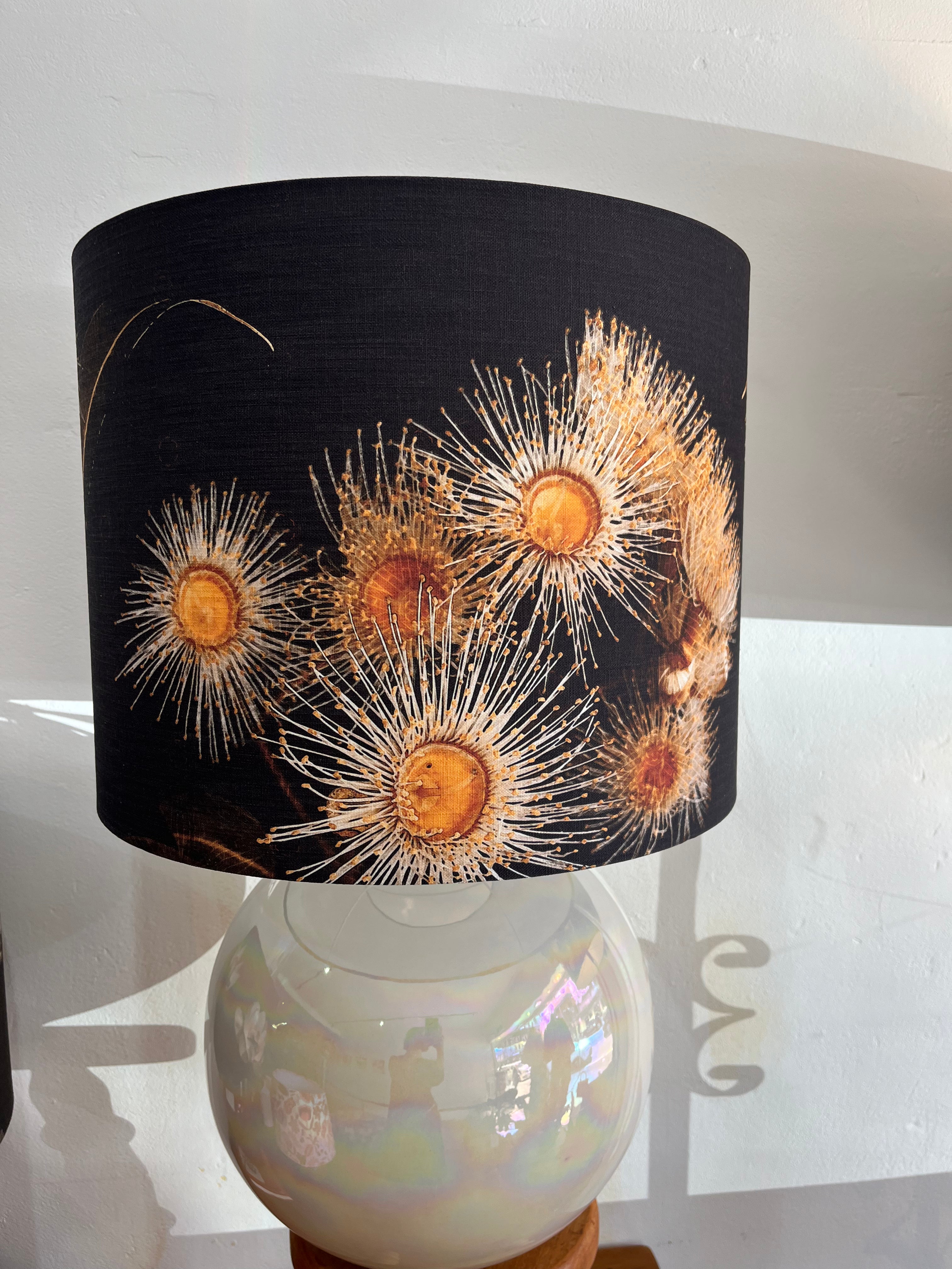 MS CHIEF DESIGNS Large Pearl Sphere Lamp with Kalypto Oxide Shade