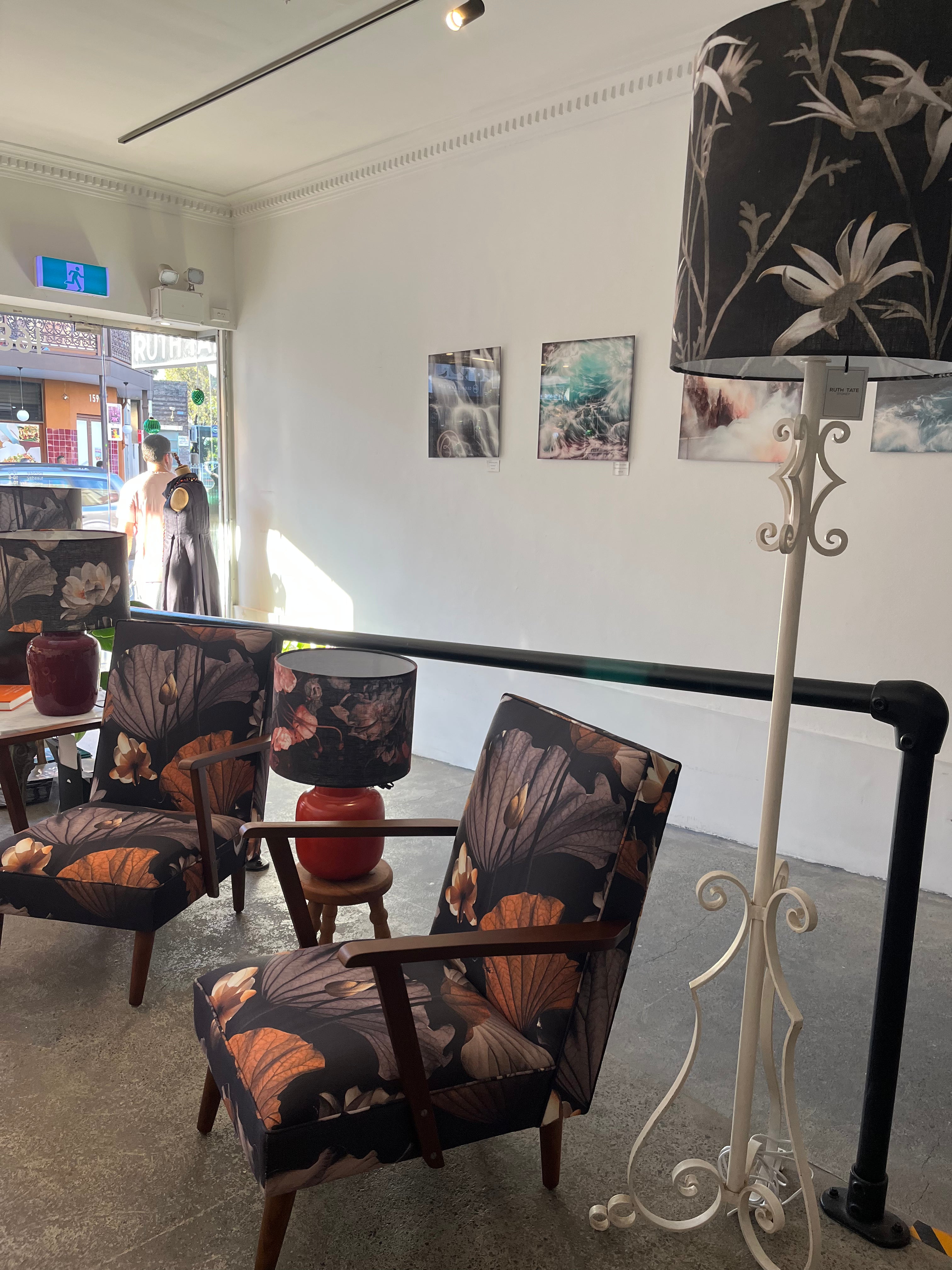 Arm Chair in Lotus Dusk Linen