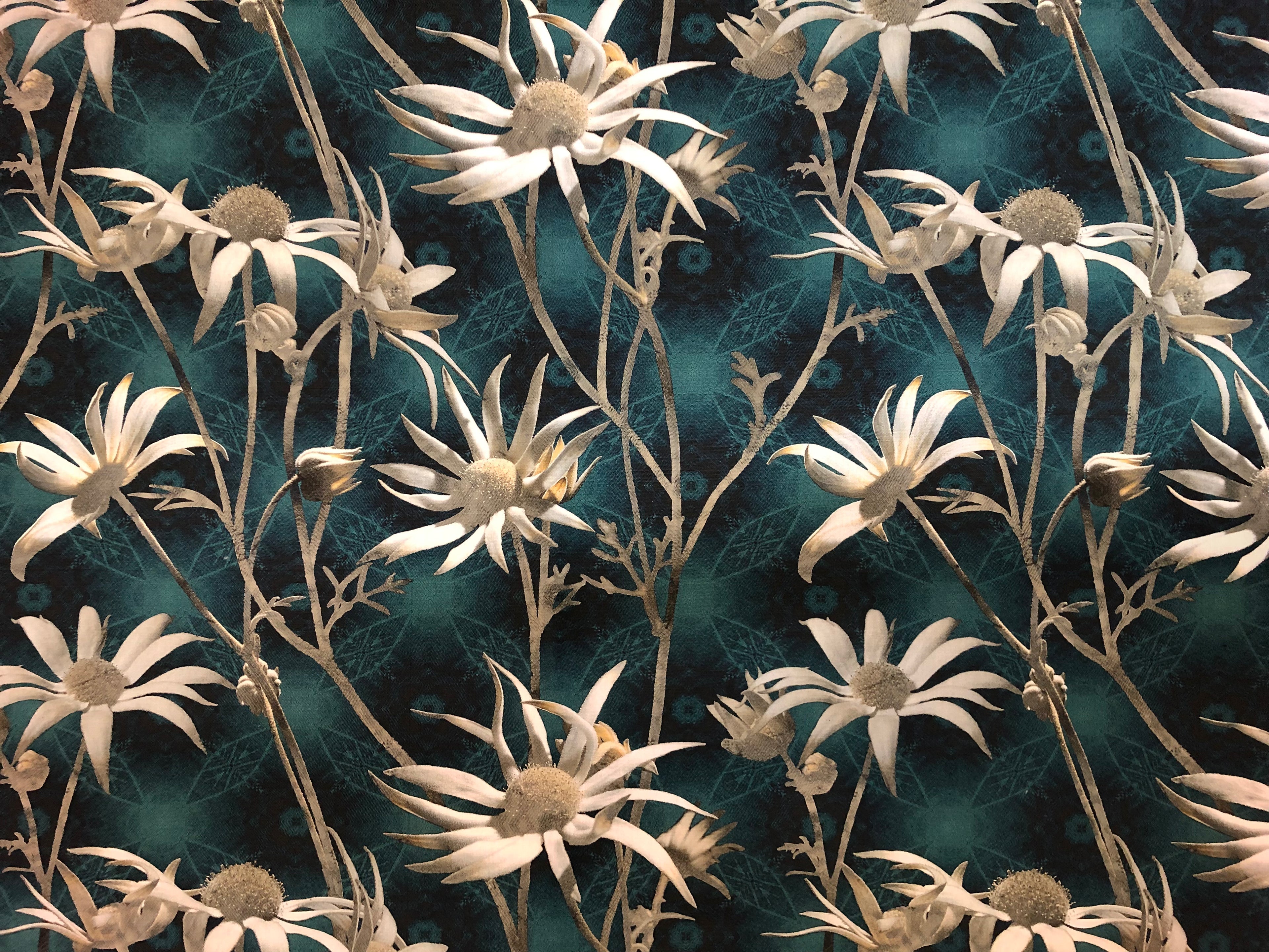 MS CHIEF DESIGNS Coast Flannel Flowers in Linen