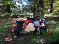 MS CHIEF DESIGNS Chenille Cushion in Titian Poppies