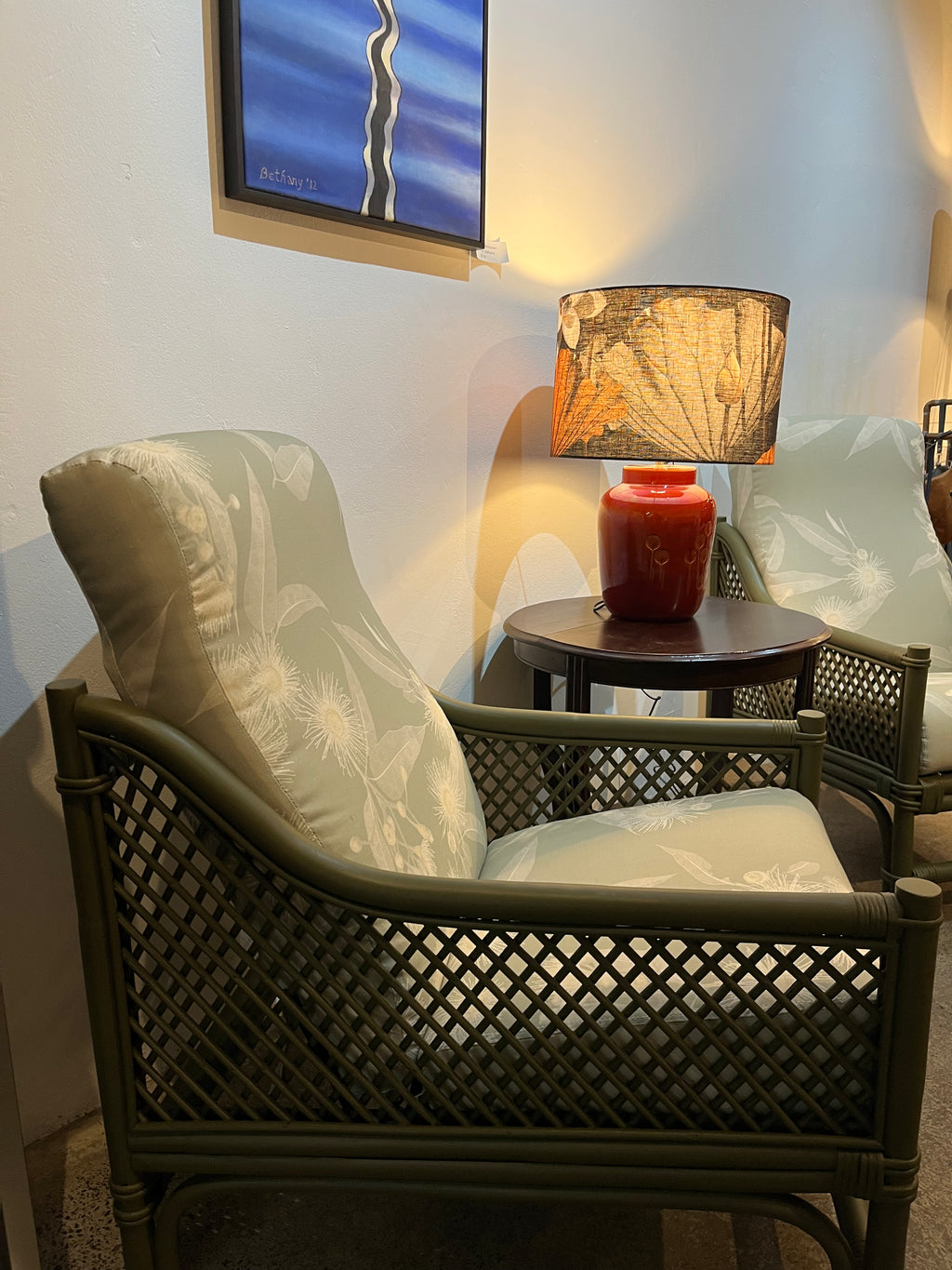 Cane Chairs in Kalypto Mint