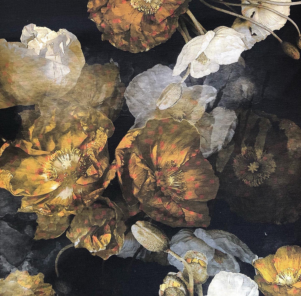 MS CHIEF DESIGNS Sulphur Poppies in Linen